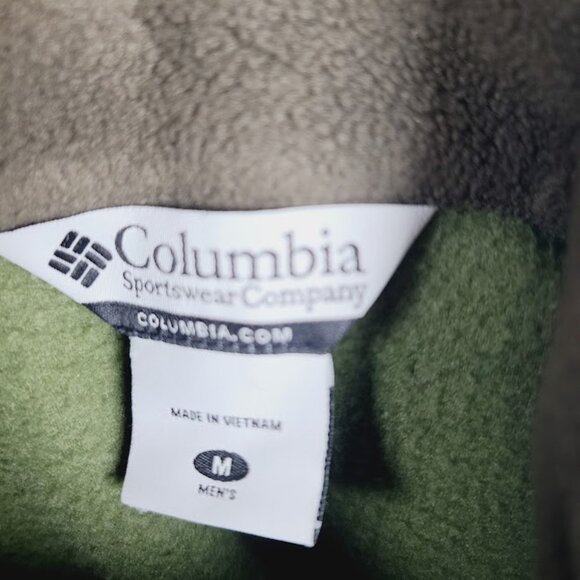 Columbia Men's Green Steens Mountain Sleeveless Winter Fleece Vest Size M - Picture 5 of 6
